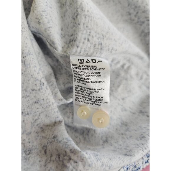 Saks Fifth Avenue XL Long Sleeve Button Down Shirt Abstract White & Blue Pattern - Picture 5 of 8